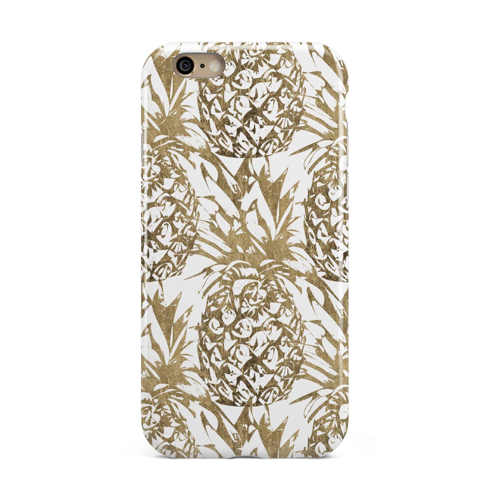 Gold Pineapple Fruit Apple iPhone 6 3D Tough Case