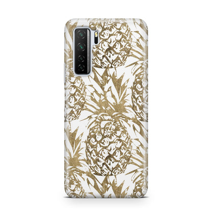 Gold Pineapple Fruit Huawei P40 Lite 5G Phone Case