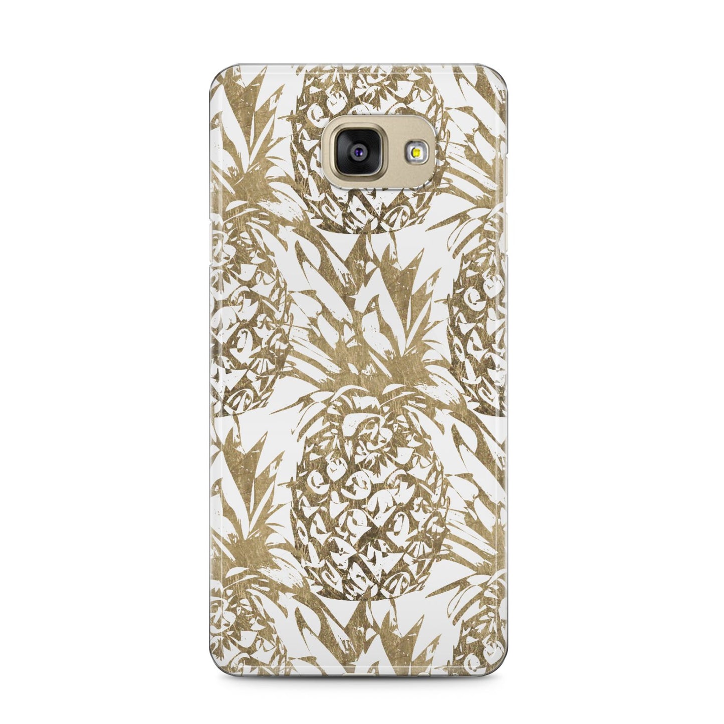 Gold Pineapple Fruit Samsung Galaxy A5 2016 Case on gold phone