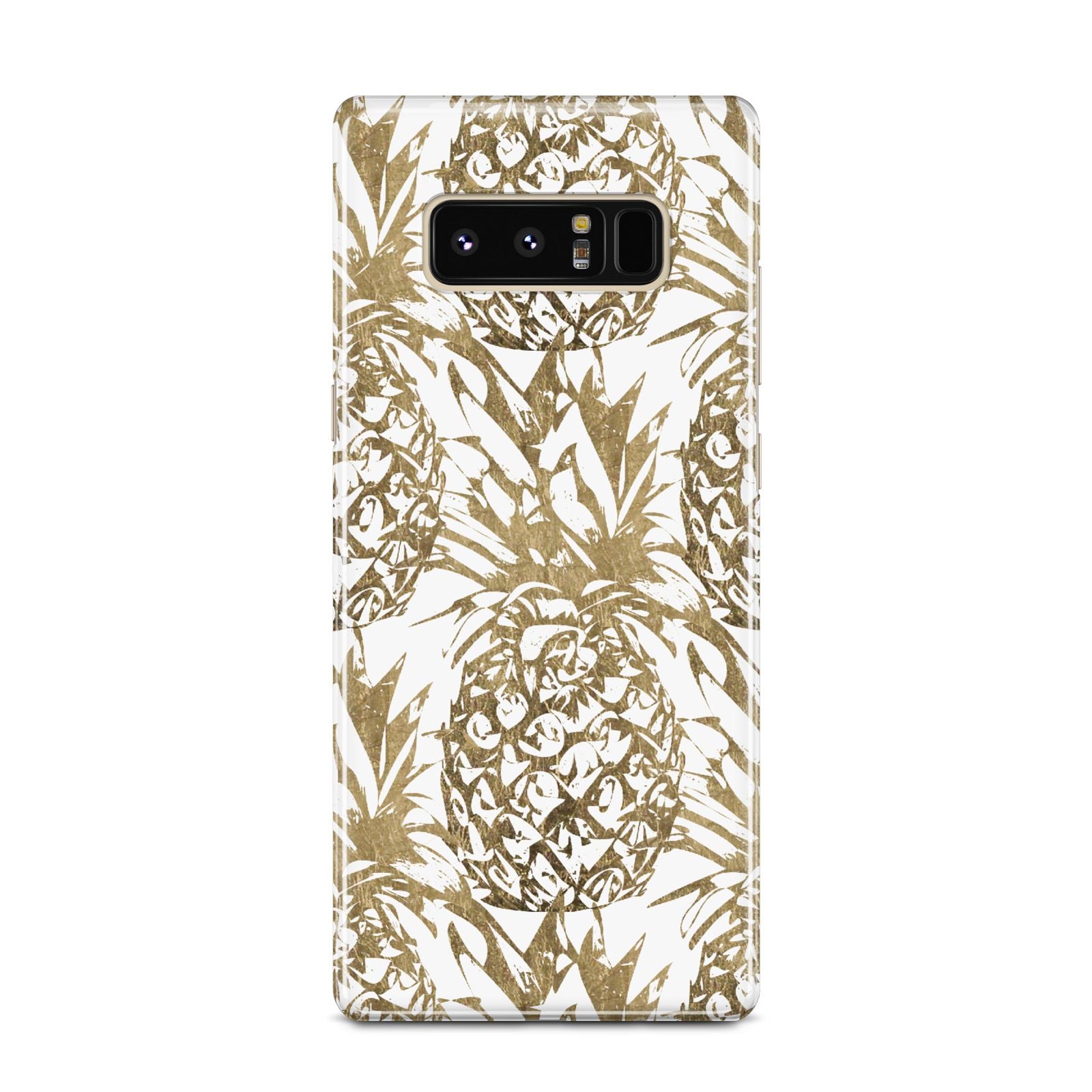 Gold Pineapple Fruit Samsung Galaxy Note 8 Case