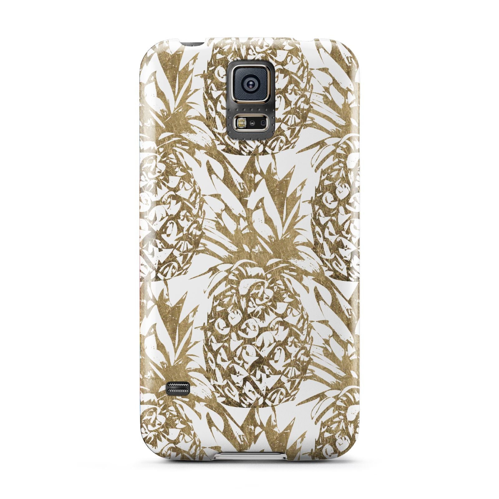 Gold Pineapple Fruit Samsung Galaxy S5 Case