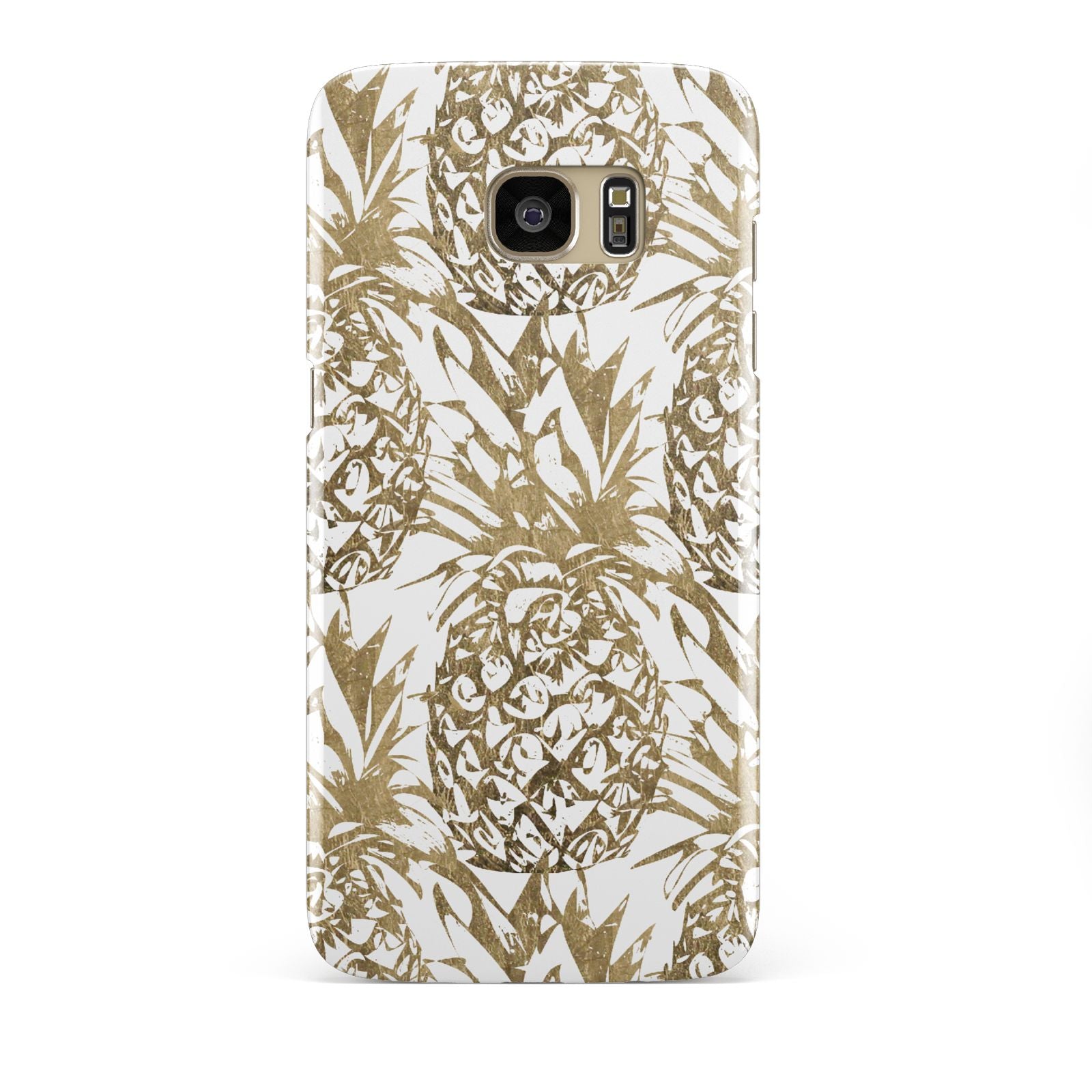 Gold Pineapple Fruit Samsung Galaxy S7 Edge Case