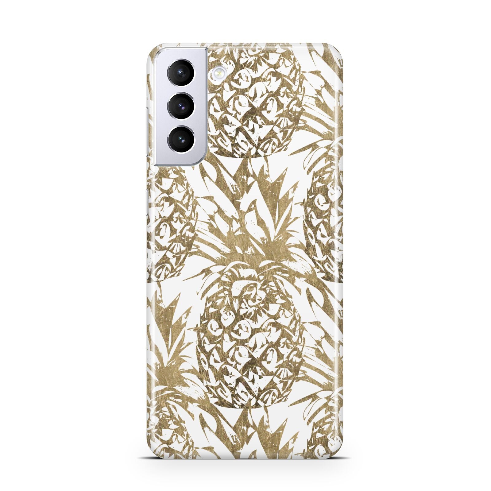 Gold Pineapple Fruit Samsung S21 Plus Phone Case