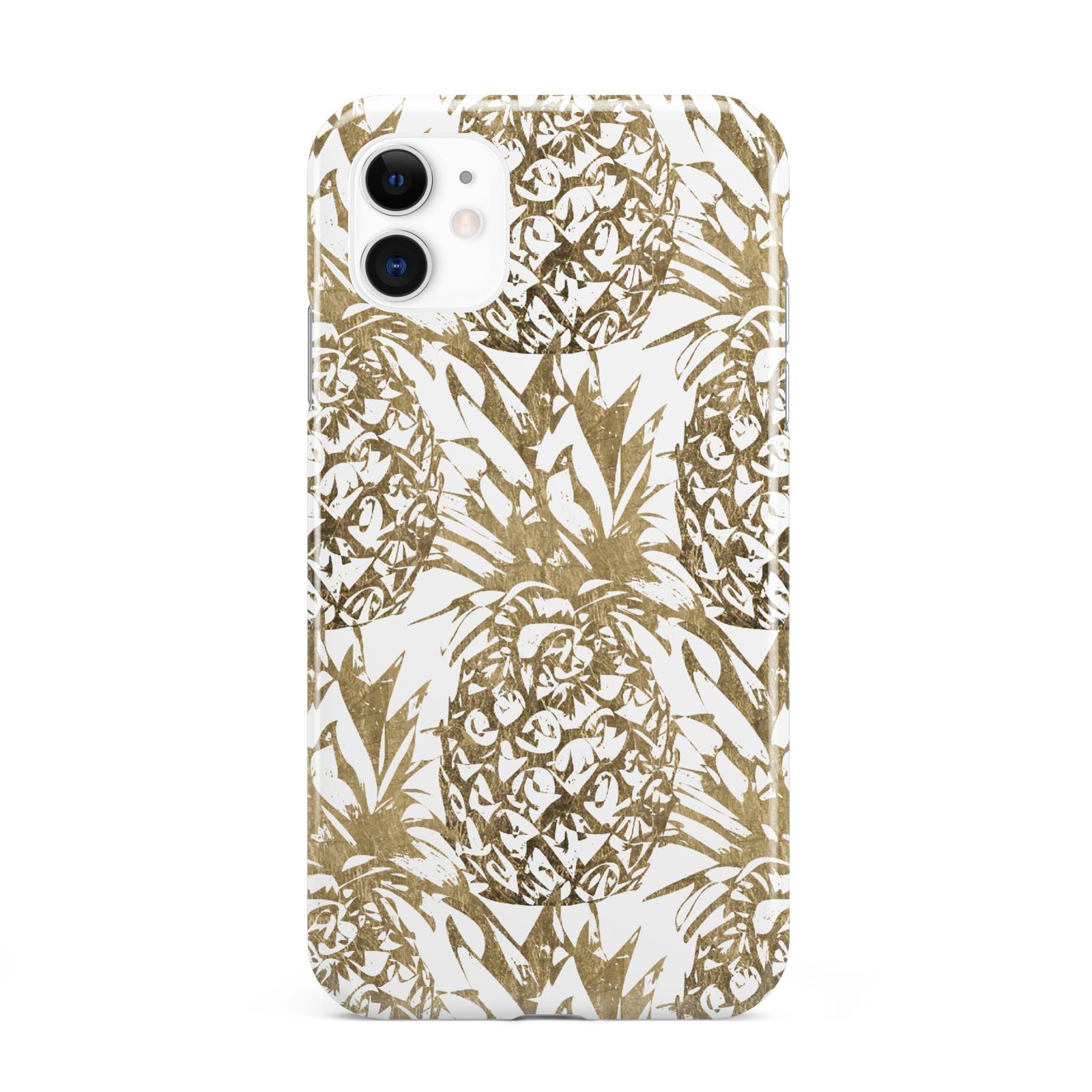 Gold Pineapple Fruit iPhone 11 3D Tough Case