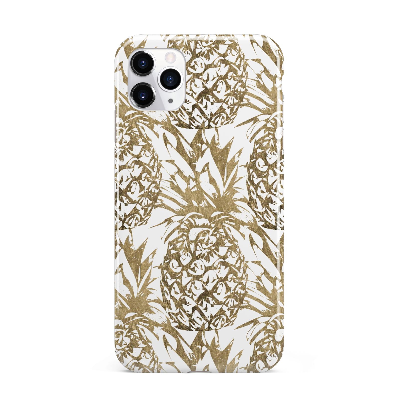 Gold Pineapple Fruit iPhone 11 Pro Max 3D Tough Case