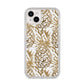 Gold Pineapple Fruit iPhone 14 Plus Clear Tough Case Starlight