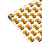 Gold and Black Football Shirt Personalised Personalised Gift Wrap