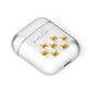 Golden Bees Personalised Name AirPods Case Laid Flat