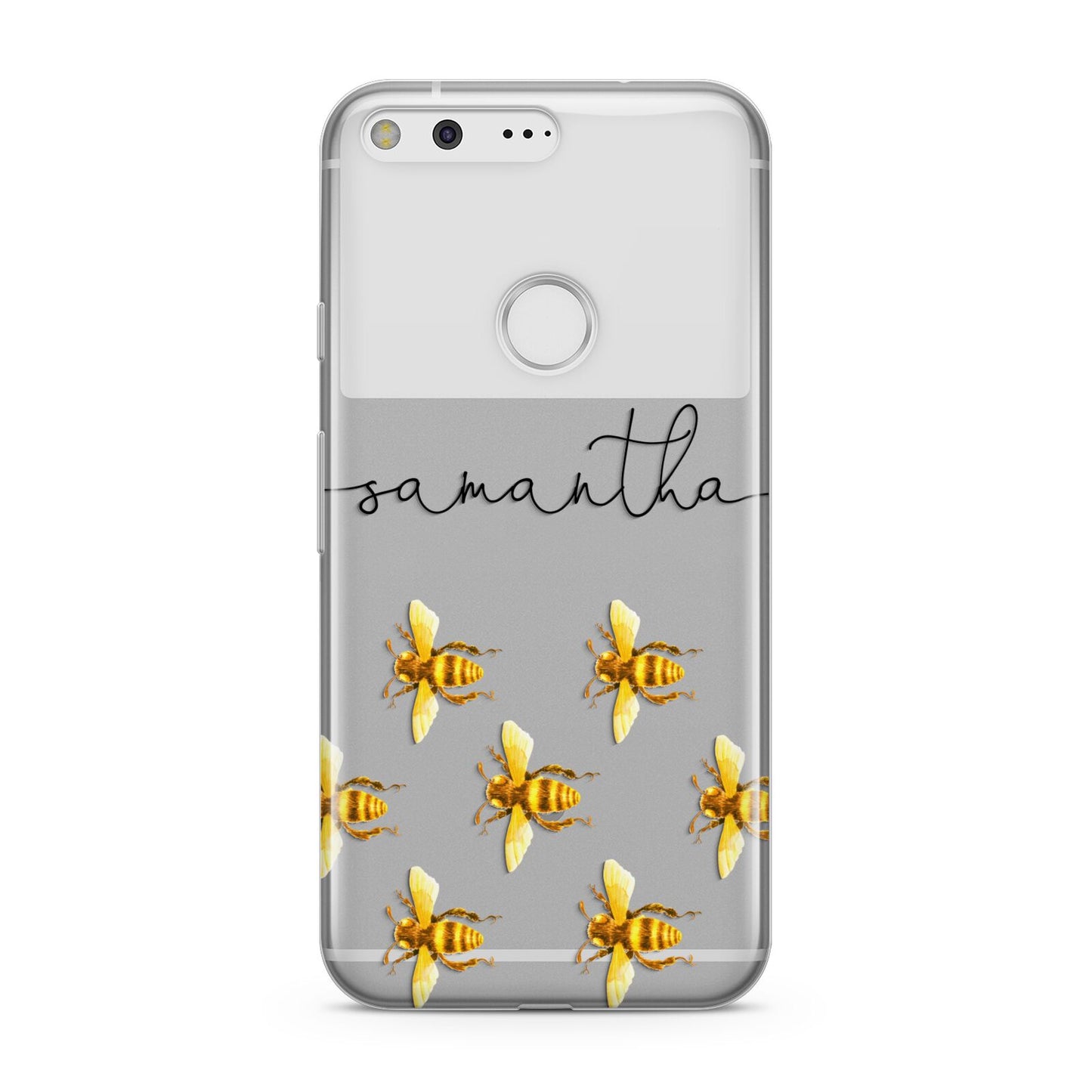 Golden Bees Personalised Name Google Pixel Case
