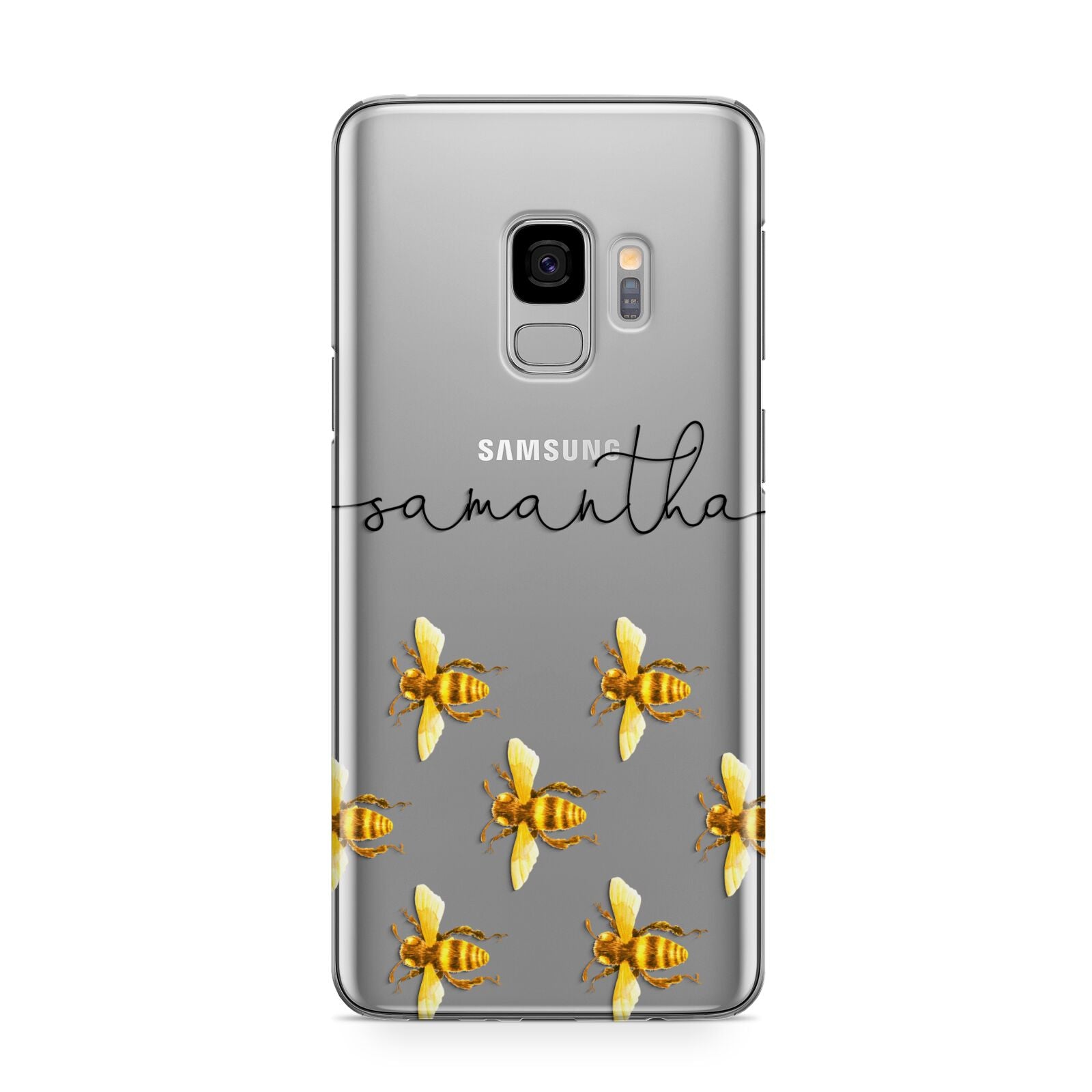Golden Bees Personalised Name Samsung Galaxy S9 Case