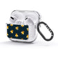 Golden Bees with Navy Background AirPods Glitter Case 3rd Gen Side Image