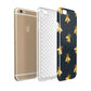 Golden Bees with Navy Background Apple iPhone 6 3D Tough Case Expanded view