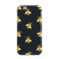 Golden Bees with Navy Background Apple iPhone 6 3D Tough Case