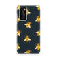 Golden Bees with Navy Background Huawei P40 Phone Case