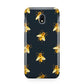 Golden Bees with Navy Background Samsung Galaxy J3 2017 Case