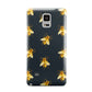 Golden Bees with Navy Background Samsung Galaxy Note 4 Case