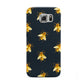 Golden Bees with Navy Background Samsung Galaxy S6 Case