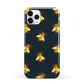 Golden Bees with Navy Background iPhone 11 Pro 3D Tough Case