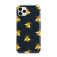 Golden Bees with Navy Background iPhone 11 Pro Max 3D Tough Case