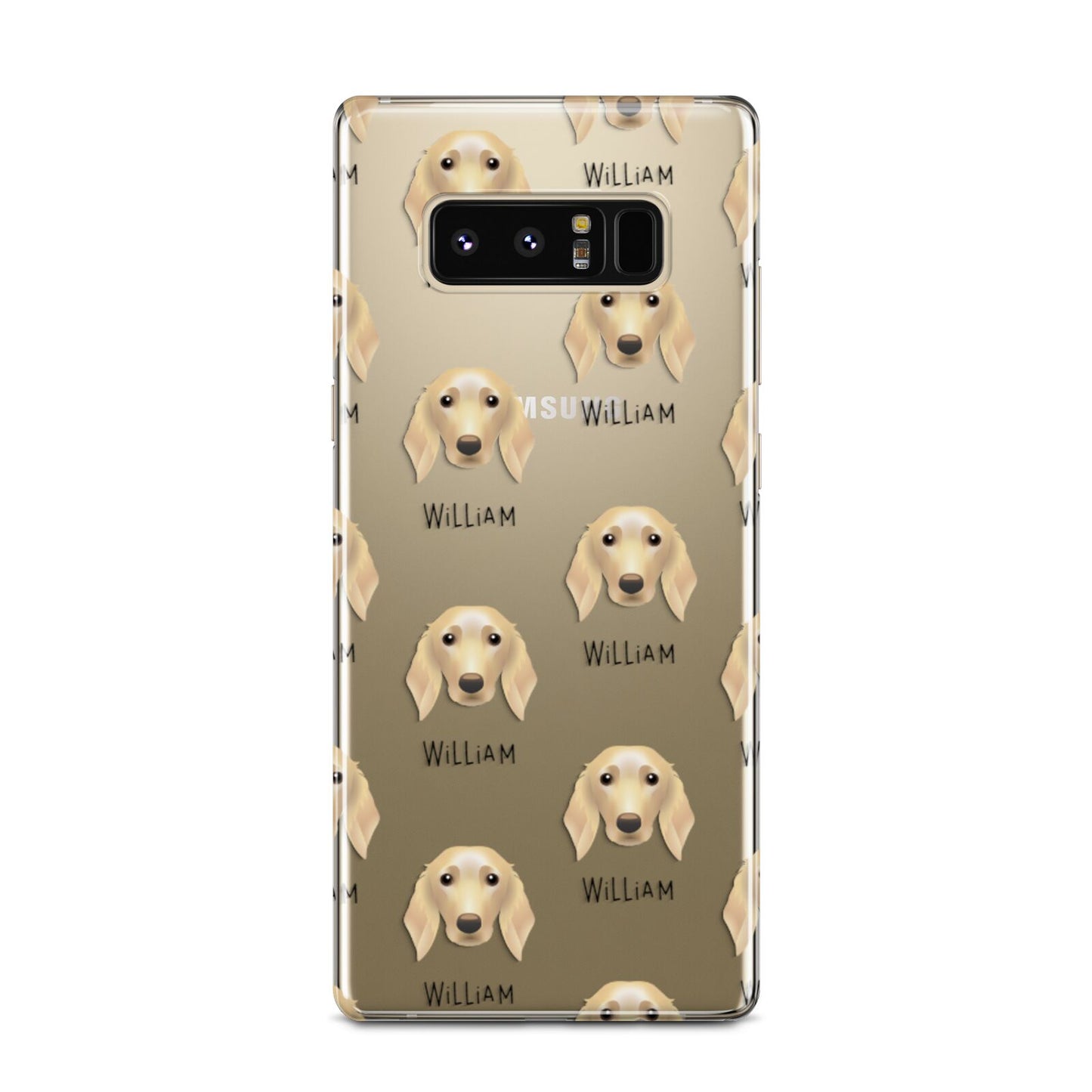 Golden Dox Icon with Name Samsung Galaxy Note 8 Case