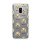 Golden Dox Icon with Name Samsung Galaxy S9 Plus Case on Silver phone