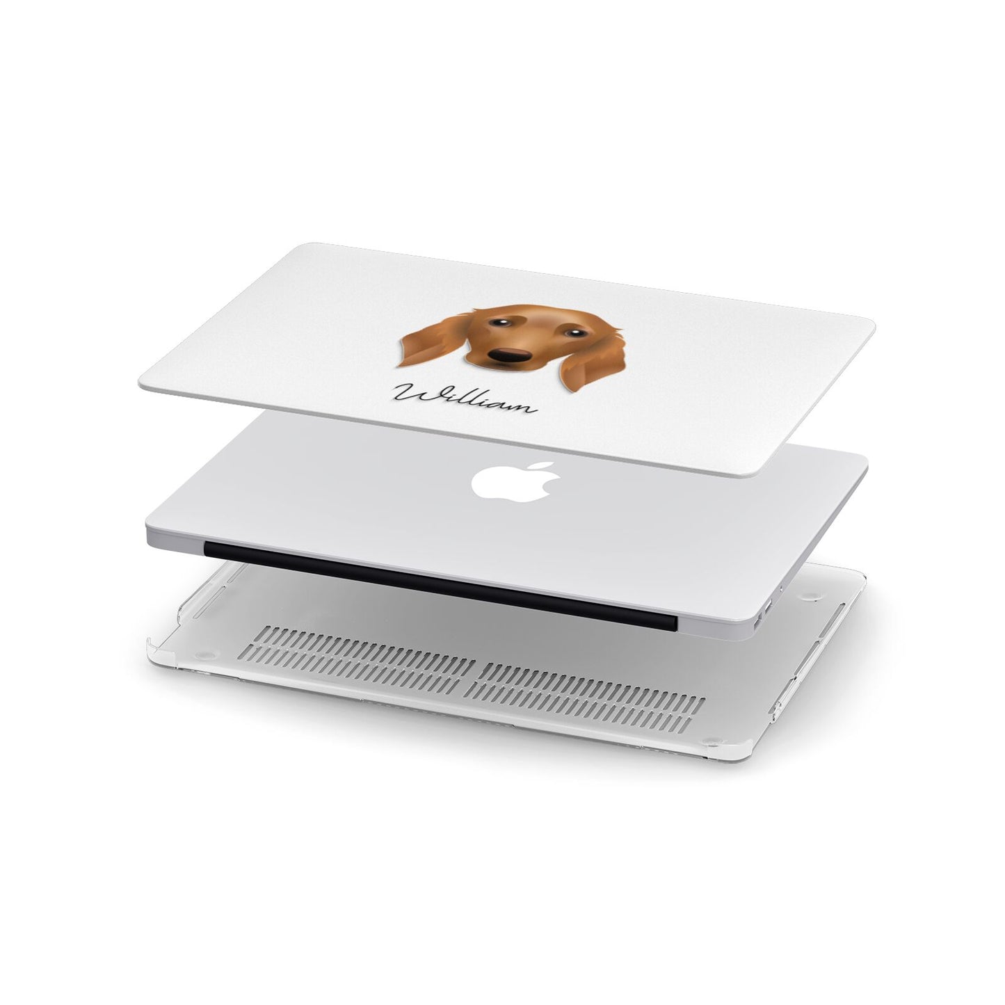 Golden Dox Personalised Apple MacBook Case in Detail