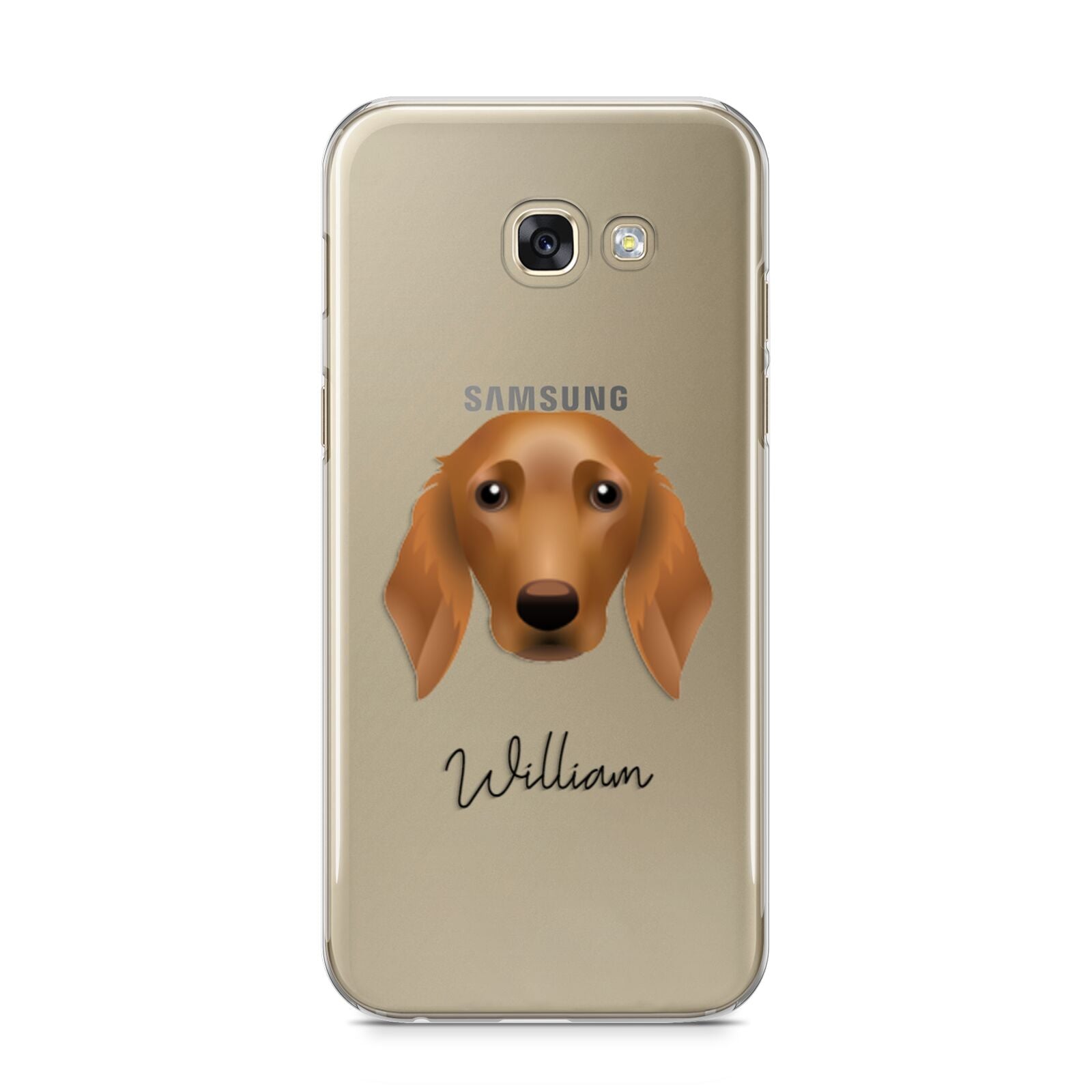 Golden Dox Personalised Samsung Galaxy A5 2017 Case on gold phone