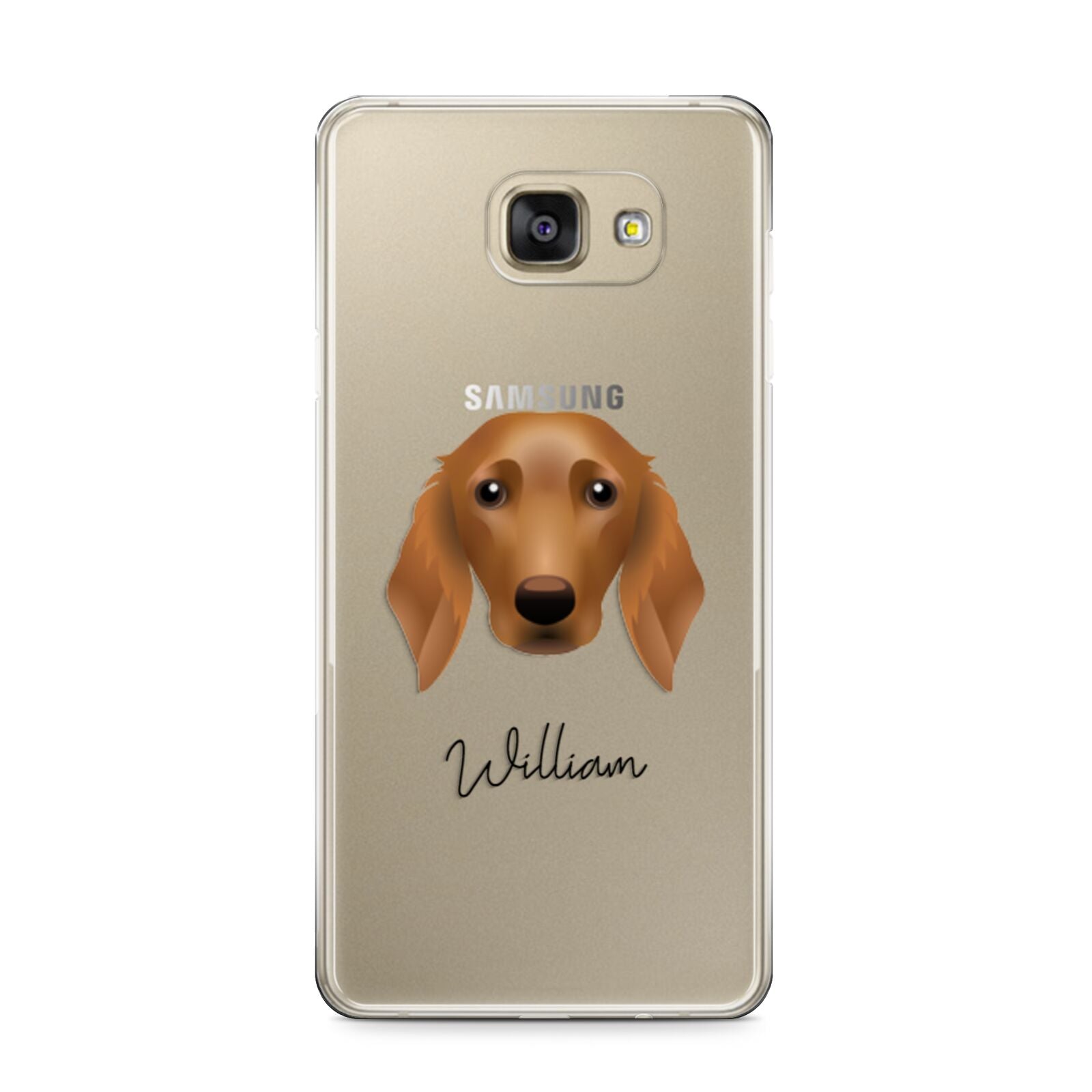 Golden Dox Personalised Samsung Galaxy A9 2016 Case on gold phone