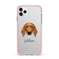 Golden Dox Personalised iPhone 11 Pro Max Impact Pink Edge Case