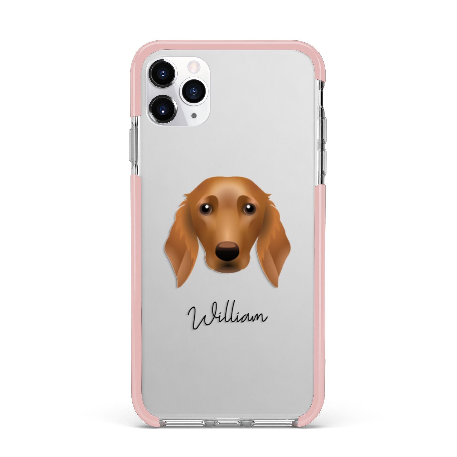 Golden Dox Personalised iPhone 11 Pro Max Impact Pink Edge Case