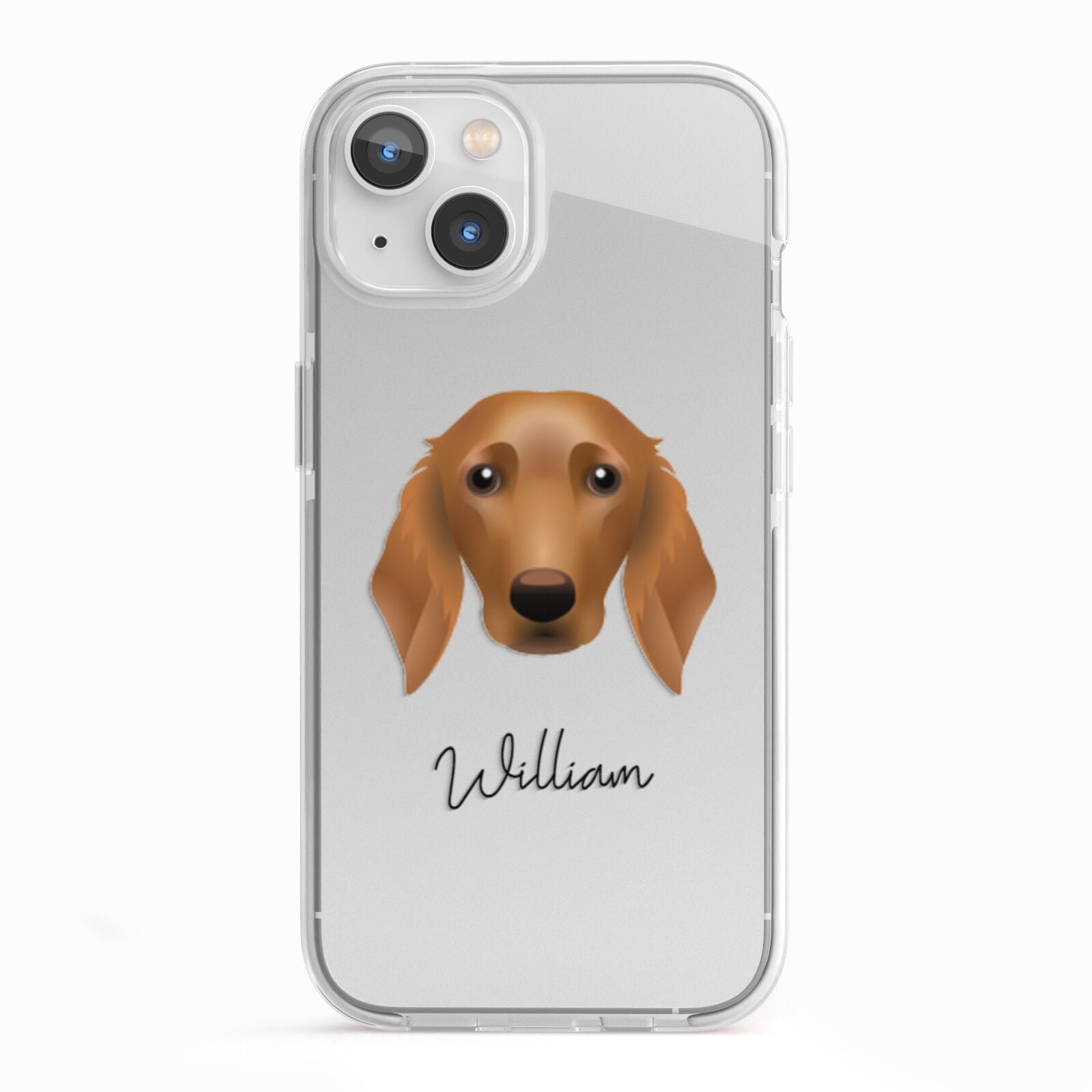 Golden Dox Personalised iPhone 13 TPU Impact Case with White Edges