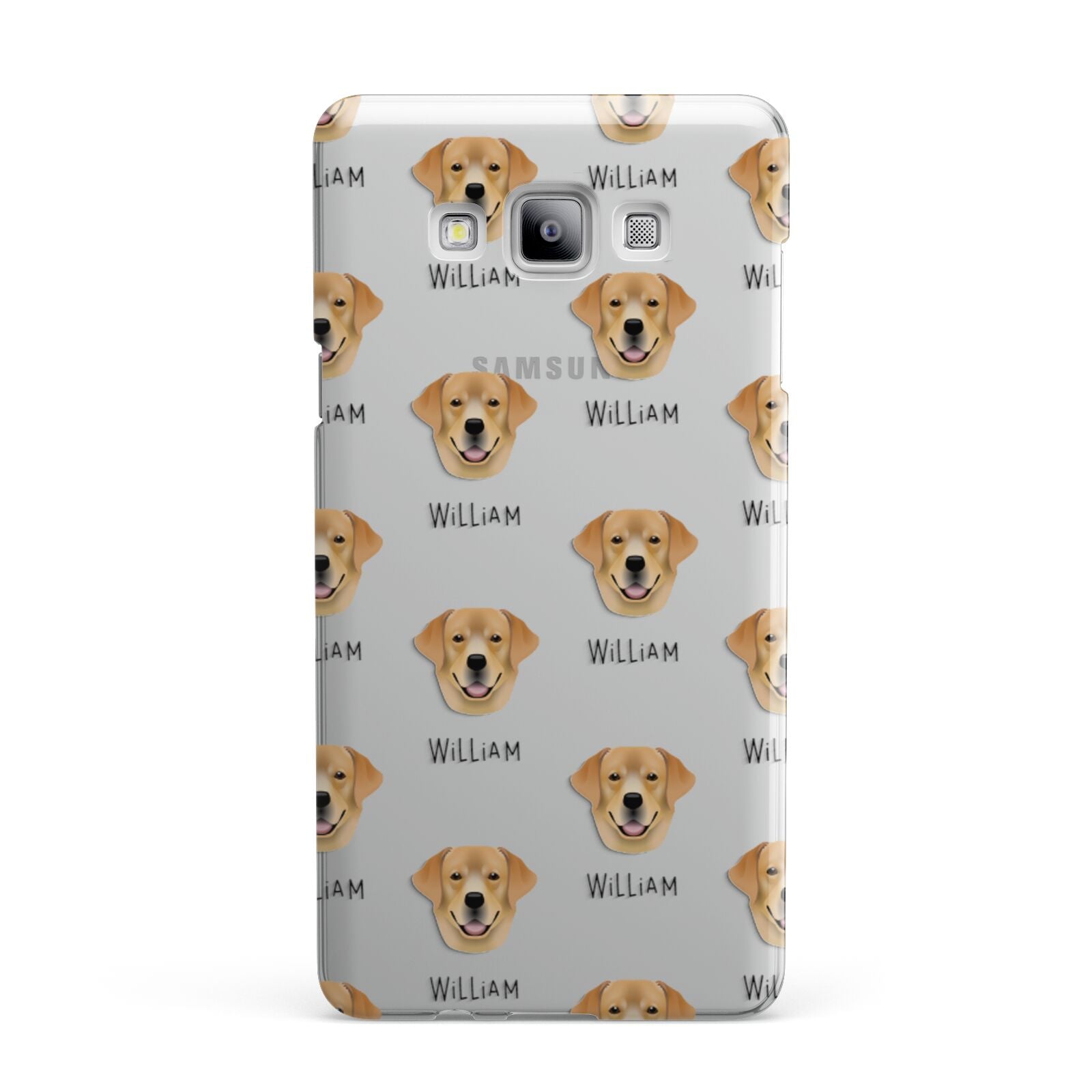 Golden Labrador Icon with Name Samsung Galaxy A7 2015 Case