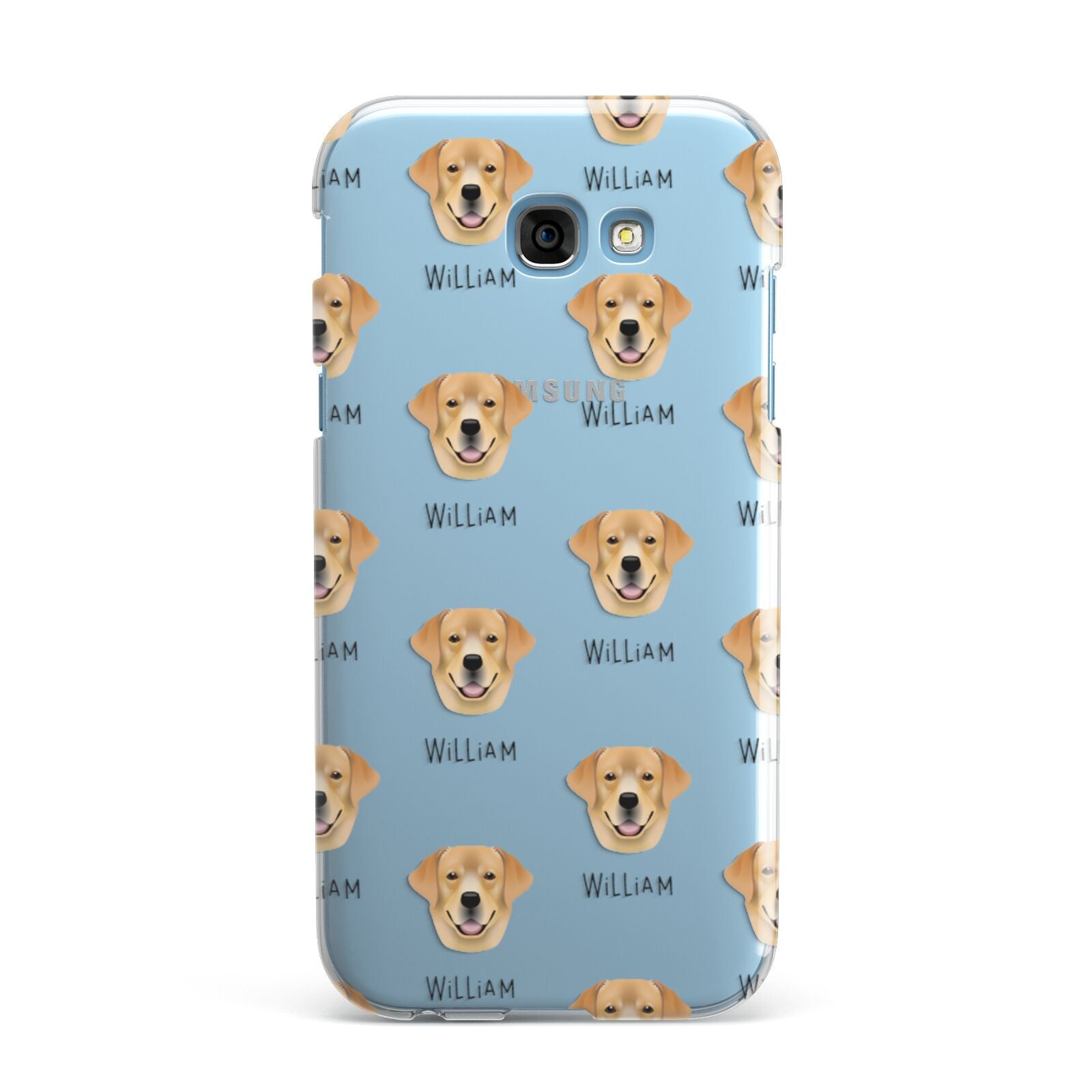 Golden Labrador Icon with Name Samsung Galaxy A7 2017 Case