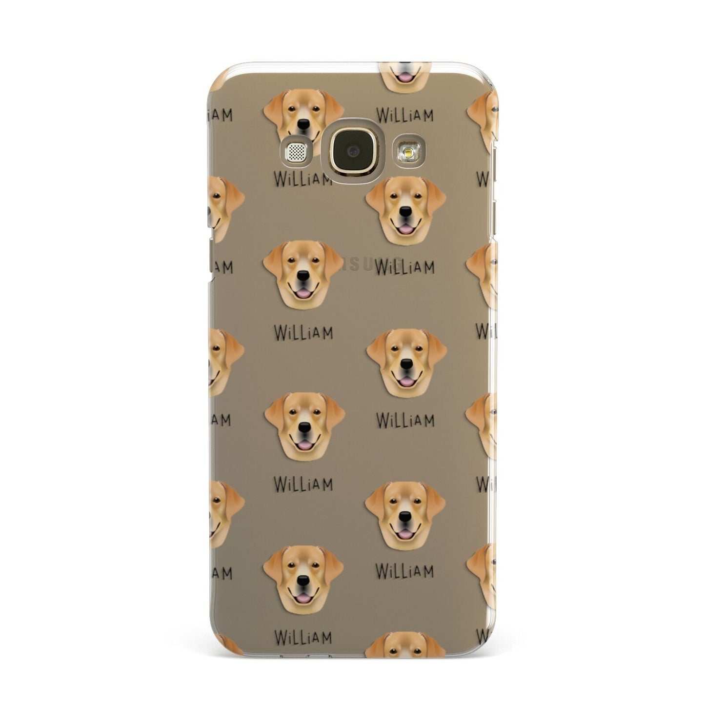 Golden Labrador Icon with Name Samsung Galaxy A8 Case