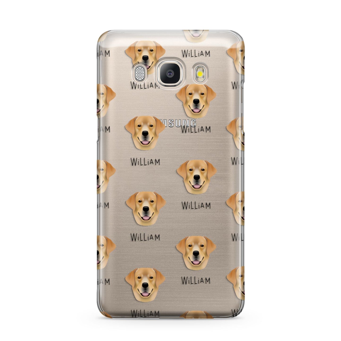 Golden Labrador Icon with Name Samsung Galaxy J5 2016 Case