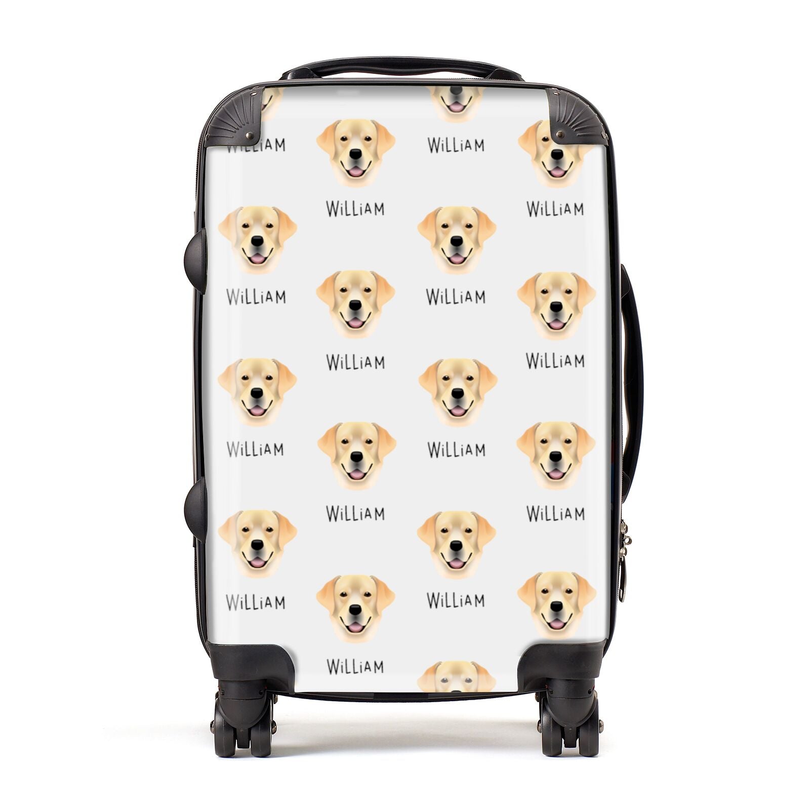 Golden Labrador Icon with Name Suitcase