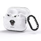 Golden Labrador Personalised AirPods Pro Glitter Case Side Image