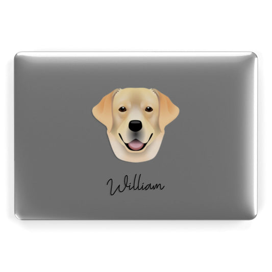 Golden Labrador Personalised Apple MacBook Case