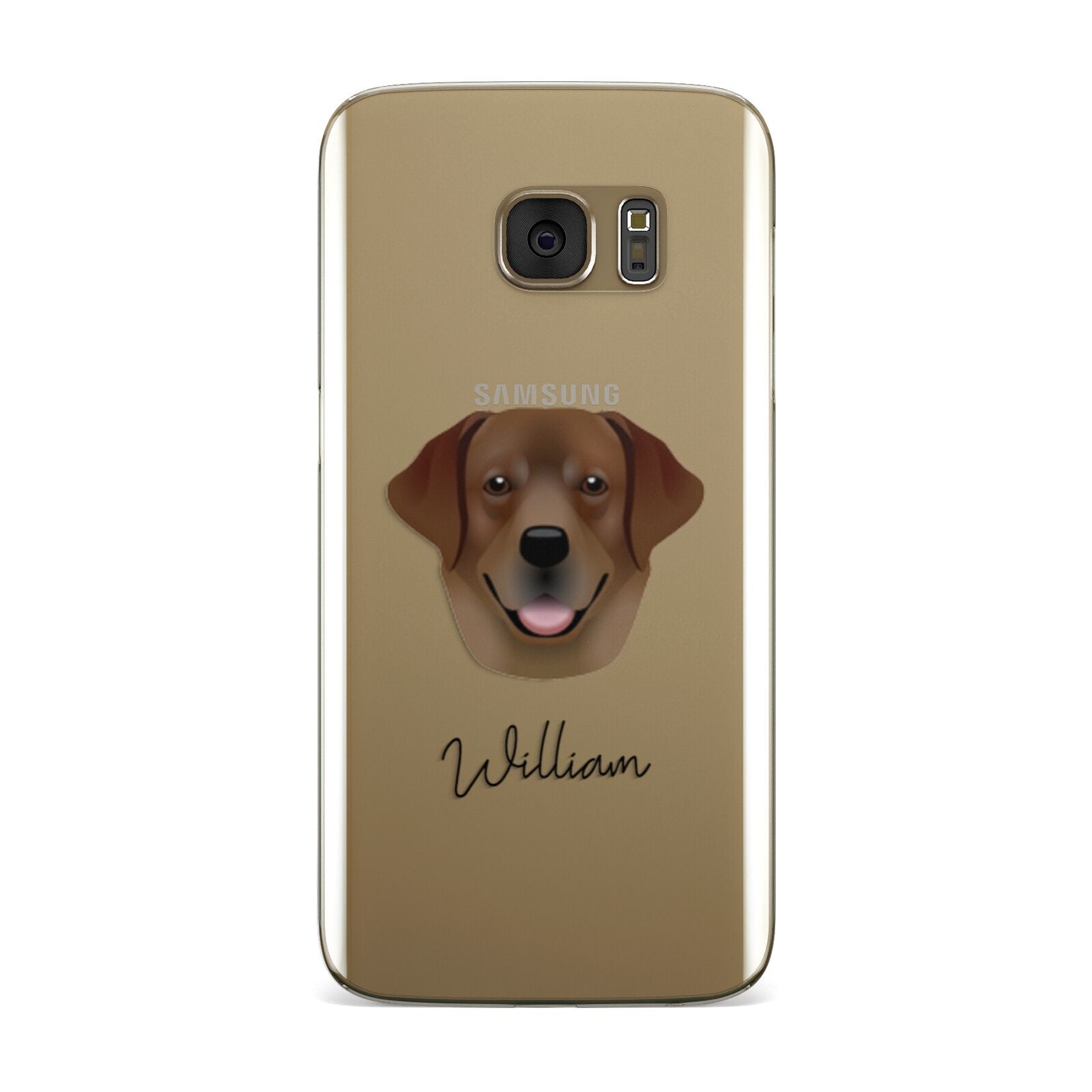 Golden Labrador Personalised Samsung Galaxy Case