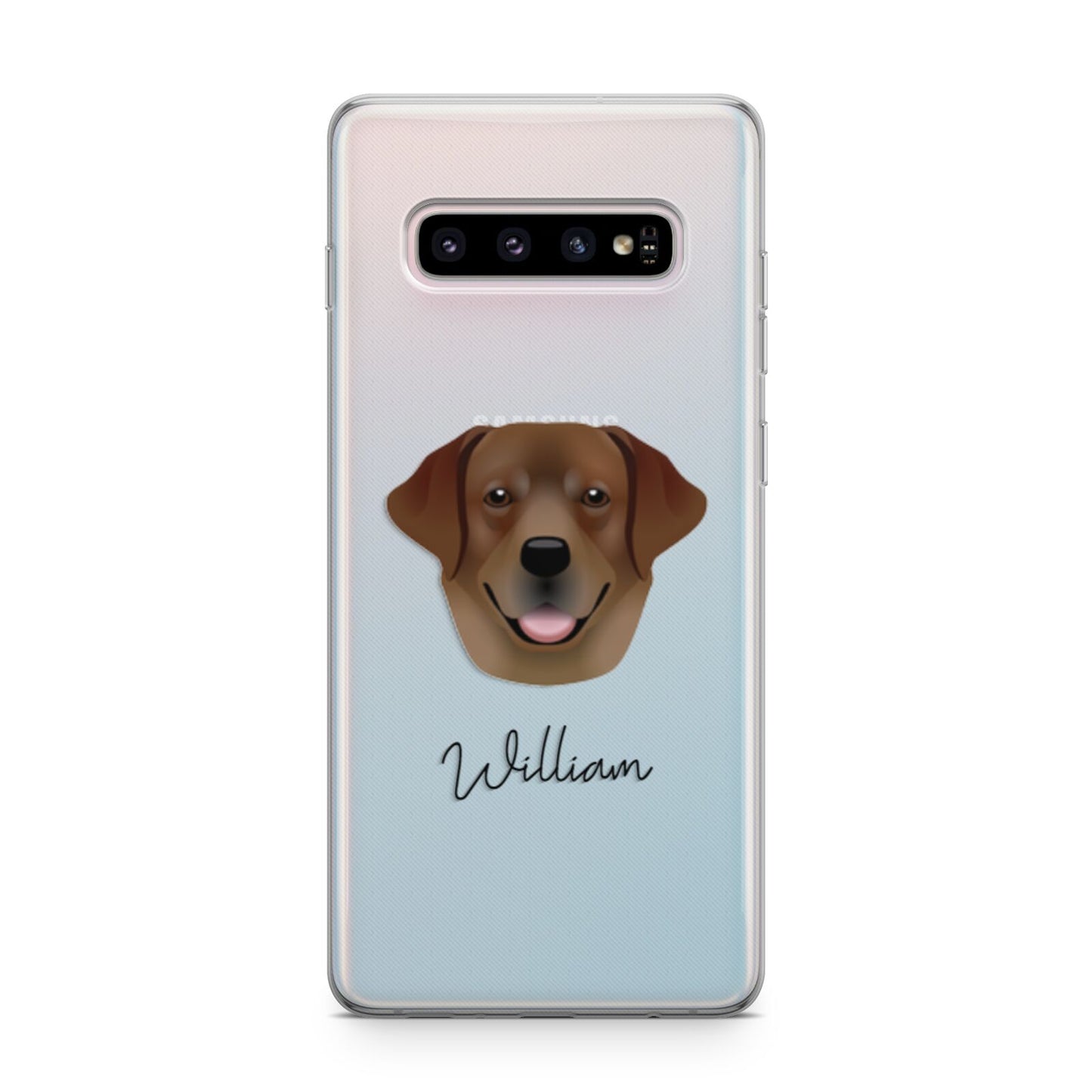 Golden Labrador Personalised Samsung Galaxy S10 Plus Case