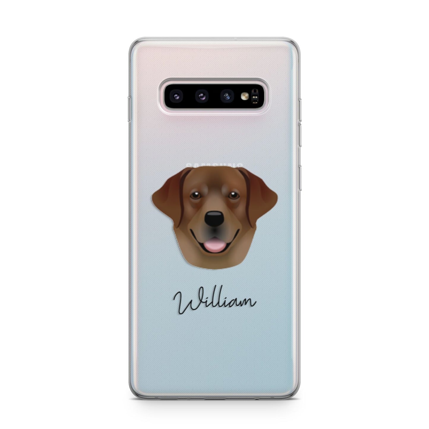 Golden Labrador Personalised Samsung Galaxy S10 Plus Case
