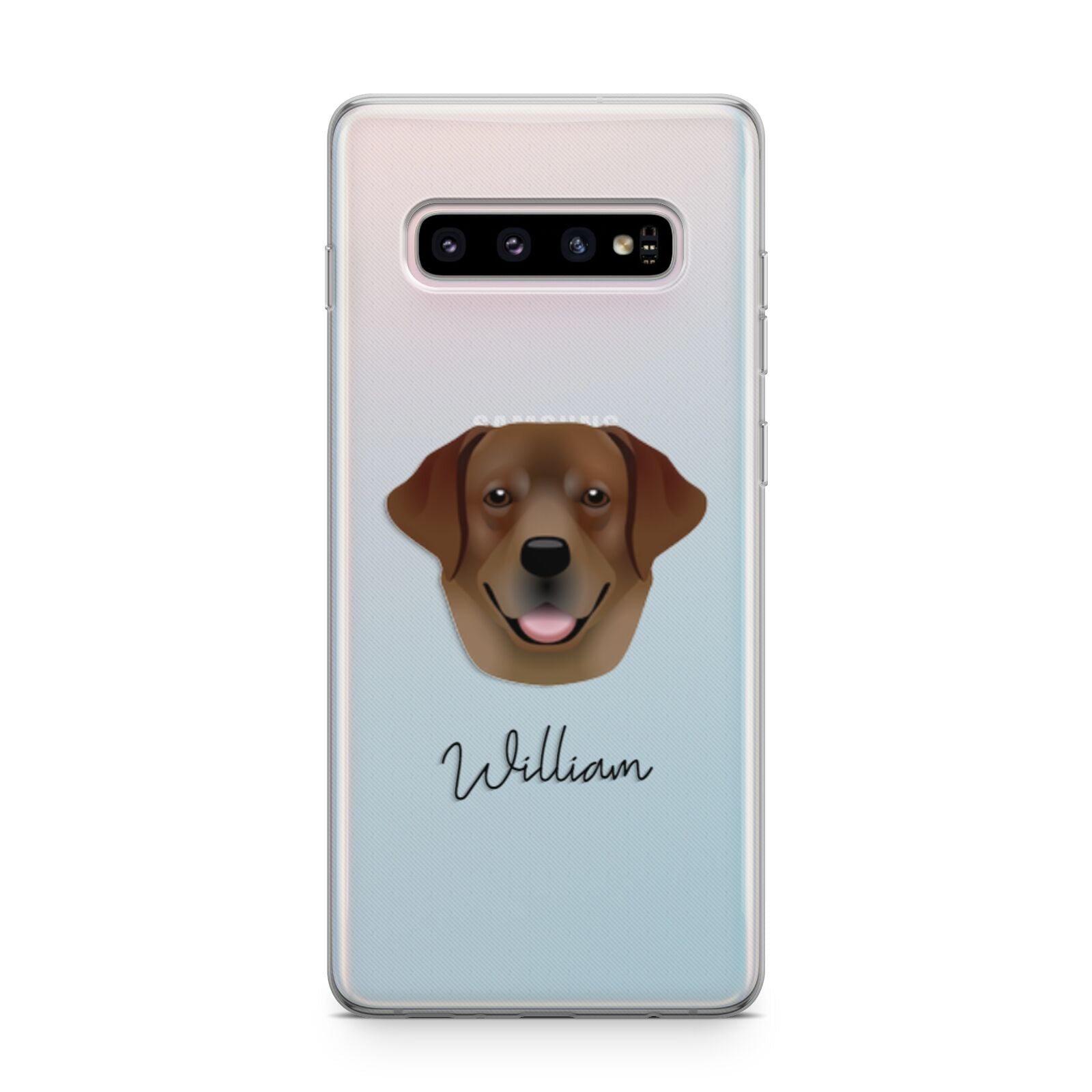 Golden Labrador Personalised Samsung Galaxy S10 Plus Case