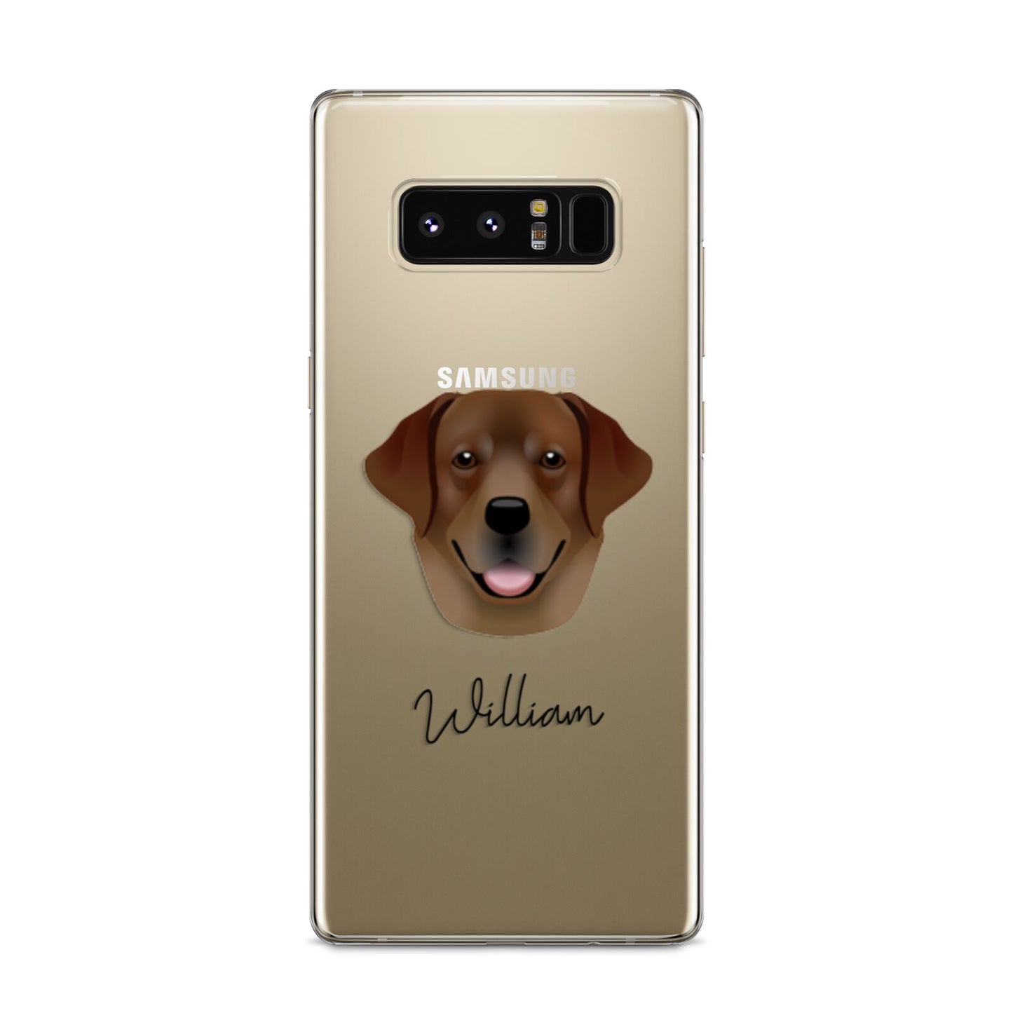Golden Labrador Personalised Samsung Galaxy S8 Case