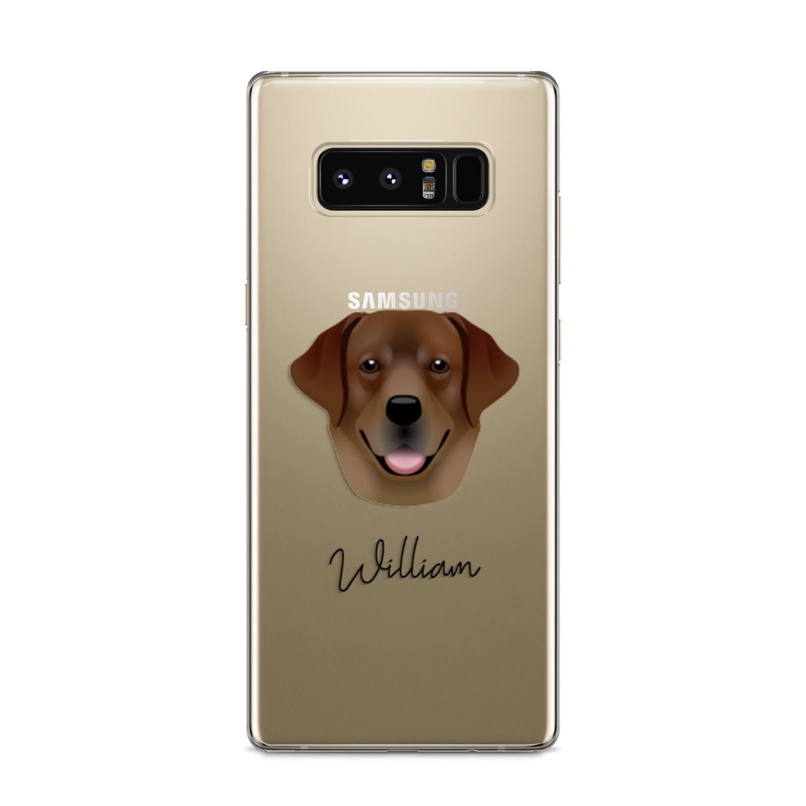 Golden Labrador Personalised Samsung Galaxy S8 Case
