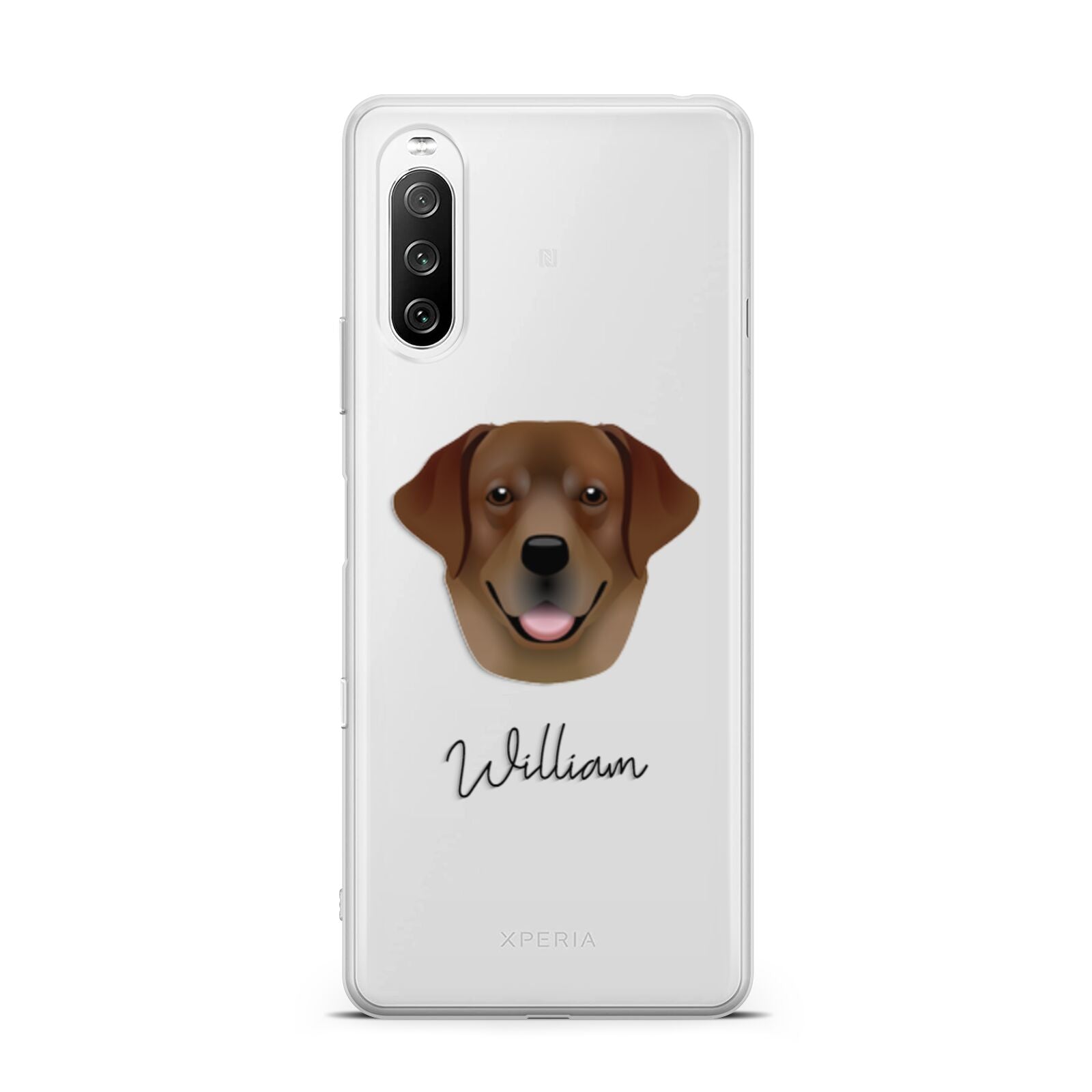 Golden Labrador Personalised Sony Xperia 10 III Case