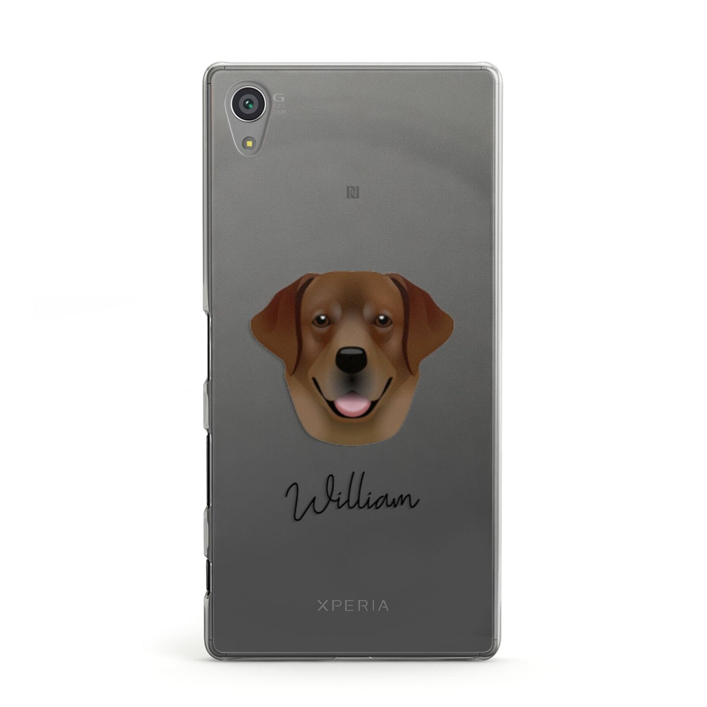 Golden Labrador Personalised Sony Xperia Case