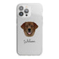 Golden Labrador Personalised iPhone 13 Pro Max TPU Impact Case with White Edges