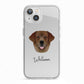 Golden Labrador Personalised iPhone 13 TPU Impact Case with White Edges