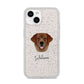 Golden Labrador Personalised iPhone 14 Glitter Tough Case Starlight