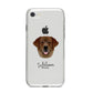 Golden Labrador Personalised iPhone 8 Bumper Case on Silver iPhone